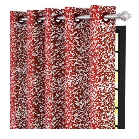Buy Maroon Compass Jacquard Door/Window Curtain 2 Pieces - Story@Home ...