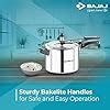Buy Bajaj PCX 45 SS Stainless Steel Pressure Cooker | Inner Lid | 5 ...