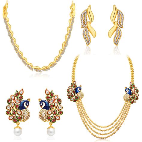 Gold Plated Necklace Set-Buy Online Latest Gold Plated Necklace|Sukkhi ...