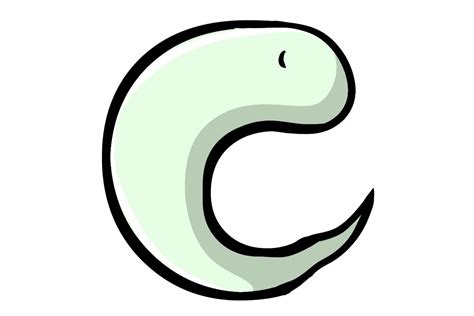 The Letter C In Bubble Letters