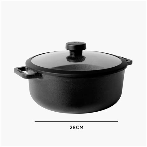Buy MEYER Cast Iron Sauteuse with Glass Lid - 24 cm from Meyer at just ...
