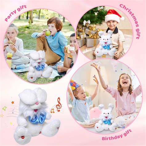 Buy MIAODAM Easter Bunny Stuffed Animal for Girls, Peek-A Boo Toys for ...