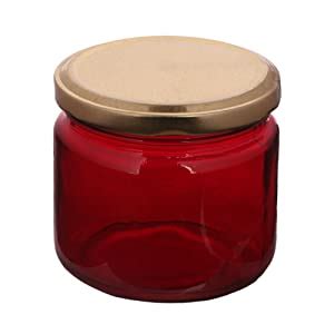 Buy Pure Source India Glass Jar - 150 g, 12 Pieces, Red Online at Low ...