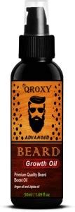 Qroxy Advanced and Fast Beard and Mustache Growth Oil for strong and ...