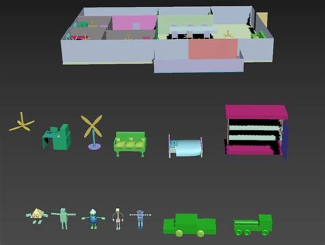 Image result for 3DS Max Simple Models