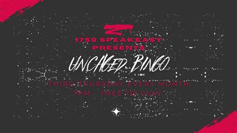 Uncaged Bingo @ 1750 Speakeasy, 1750 Speakeasy - 533 S 1750 W ...