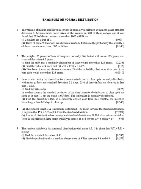 Normal Probability Distribution Example 的图像结果