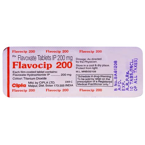 Flavocip 200 Tablet 10's Price, Uses, Side Effects, Composition ...