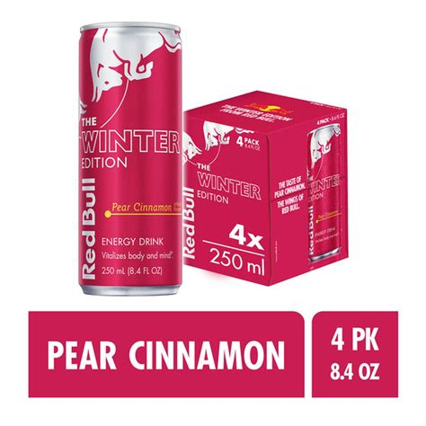 Red Bull Winter Edition Pear Cinnamon Energy Drink (8.4 fl oz) Delivery ...