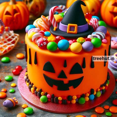 Halloween Candies Cake Decoration Ideas with Cake Decoration Techniques ...