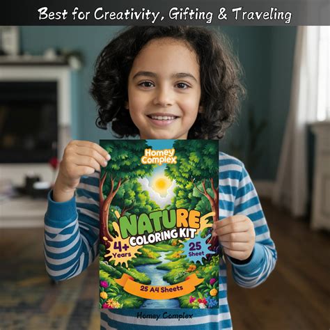 Nature Coloring Kit - 25 Sheets