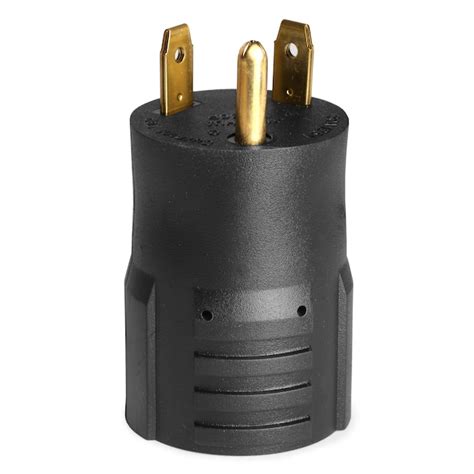 WEN TT-30P RV Plug to NEMA L5-30R Twist-Lock Outlet 120V 30-Amp Adapter ...