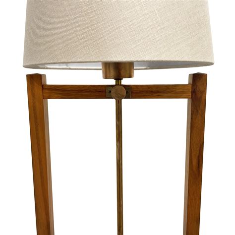 20th Century Swedish Svenskt Tenn Pair of Walnut Floor Lamps by Josef ...