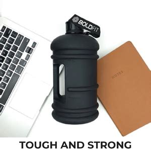 Boldfit Gym Gallon Plastic Water Bottle (2.2 Litre, Extra Large) Leak ...