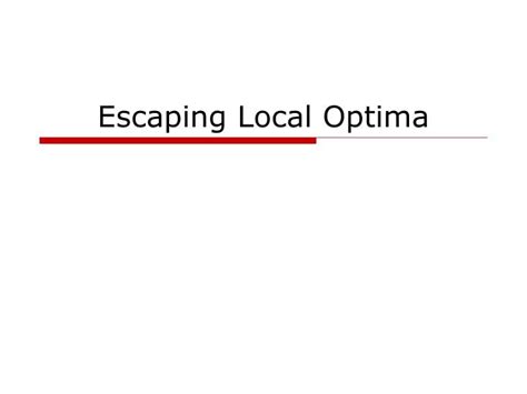 Escape Local Optima 的图像结果