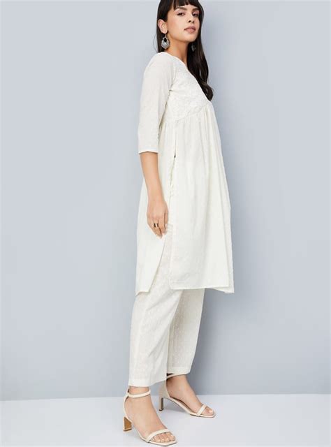 Buy Women Embroidered Straight Kurta Set Online at just Rs. 1299.0 ...