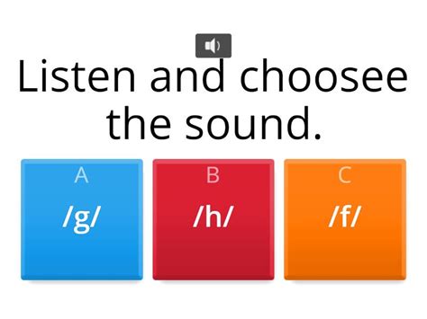 Pronunciate consonant - Quiz