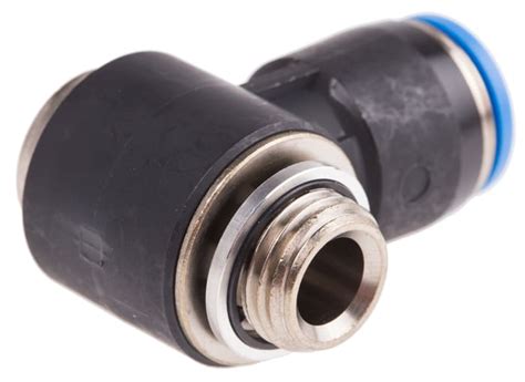 QSLV-G1/4-10-I Festo | Festo QS Series Elbow Threaded Adaptor, G 1/4 ...