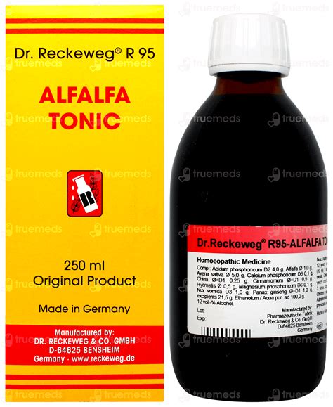 Dr Reckeweg R95 Alfalfa Tonic 250 Ml - Uses, Side Effects, Dosage ...