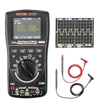 VEVOR 2-in-1 Handheld Digital Oscilloscope, 2.5MS/S Sampling Rate, 1MHZ ...