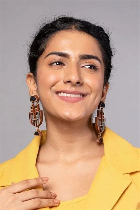 WHE Black Stripe Ajrakh Repurposed Fabric And Wood Earrings – Okhaistore
