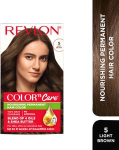 Revlon Color N Care Permanent Hair Color Cream , 5 Light Brown - Price ...