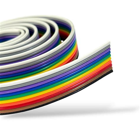 High Quality 10 Core Ribbon Wire 1 Meter / Project Wire / Rainbow Wire ...