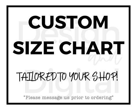 Image result for Free Custom Size Chart Generator