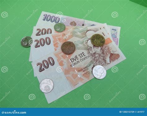 Czech Koruna Notes and Coins, Czech Republic Stock Image - Image of money, korunas: 120213729