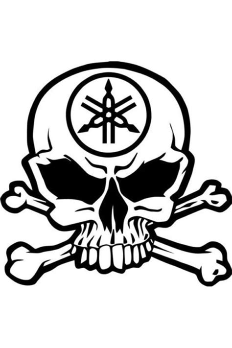 Yamaha Kuru Kafa Oto Motor Laptop Duvar Folyo Sticker 15 x 13 Fiyat ve ...