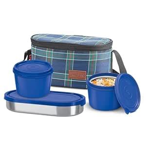 Buy Milton Decker Lunch Box with Insulated Fabric Jacket, 3 Containers ...