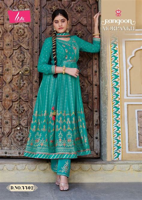 Rangoon Morpankh Exclusive Ready Made Collection: Textilecatalog