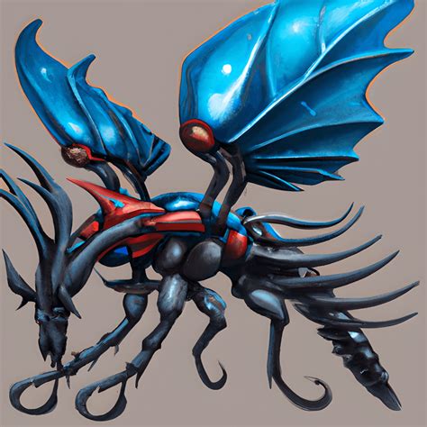 Type Dragon Bug Pokémon Hyper Realistic · Creative Fabrica