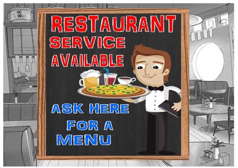 Image result for Service Menu Sign