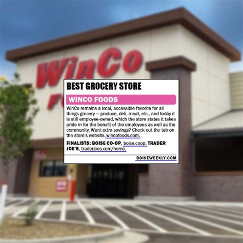 WinCo Foods on LinkedIn: Boise Weekly lists WinCo Foods as Boise’s BEST ...