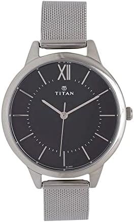 Titan Men Metal Anthracite Dial Analog Watch -Nr1734Bm01, Band Color ...