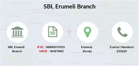 SBI Erumeli IFSC Code SBIN0070105