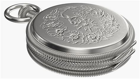 Silver Tiffany Pocket Watch Closed 3D Model $79 - .3ds .blend .c4d .fbx ...