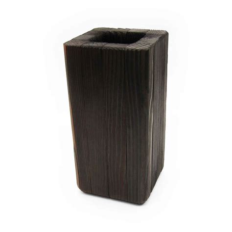 Kyoko Vase - Shou Sugi Ban Rectangular Wooden Vase - FSC Certified ...
