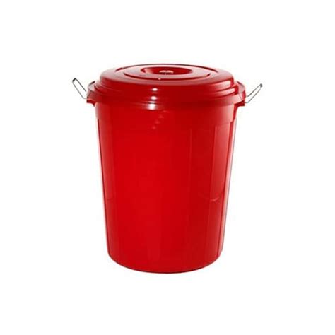 Nakoda Modern Round Bucket with Lid 50 Litre, (Colour May Vary) (45(D ...