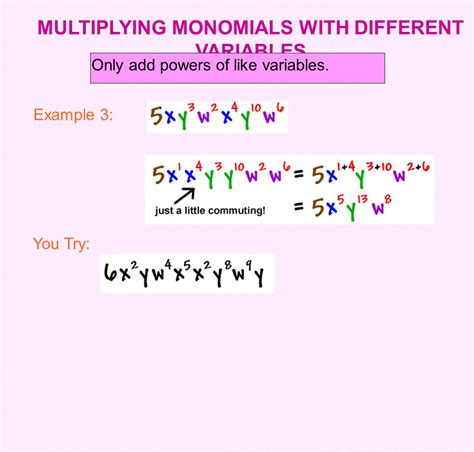 Image result for Multiplying Monomials