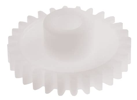 RS PRO | RS PRO POM 25 Teeth Spur Gear, 0.5 Module, 4mm Bore Diam, 12 ...