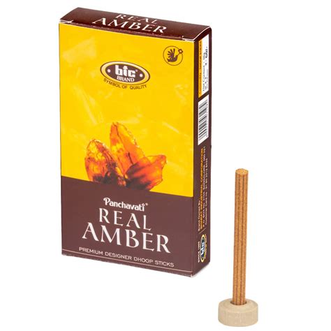 BIC Real Amber Dhoop Sticks Pack of 12 (Scented) : Amazon.in: Home ...