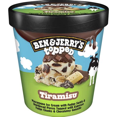 Ben & Jerry's Topped Tiramisu Ice Cream Tub 436ml | Woolworths