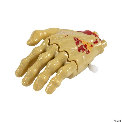 3 1/2" x 2 3/4" Wind-Up Moving Plastic Zombie Hands - 12 Pc. - Discontinued
