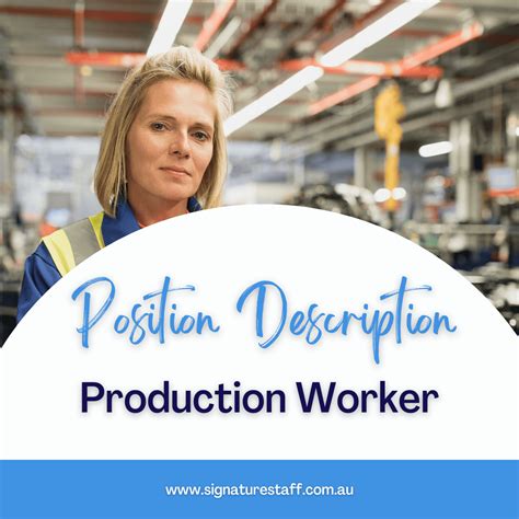 Production Worker Duties – Factory Production Job Description – VRIMCA