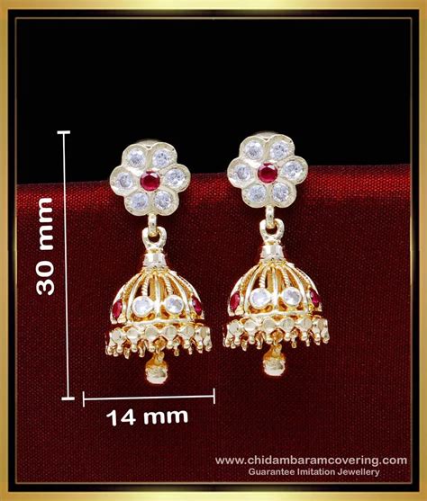 Buy Simple Small Impon Jhumkas Gold Plated Jewellery Online