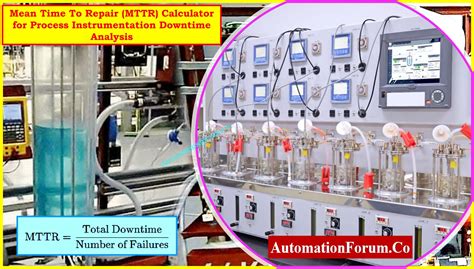 Mean Time To Repair (MTTR) Calculator for Process Instrumentation Downtime Analysis - Process Means