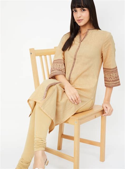 Buy Women Embroidered Straight Kurta Online at just Rs. 699.0 ...