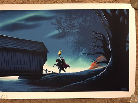 Disney Jc Richard The Legend Of Sleepy Hollow Art Poster Mondo Headless ...